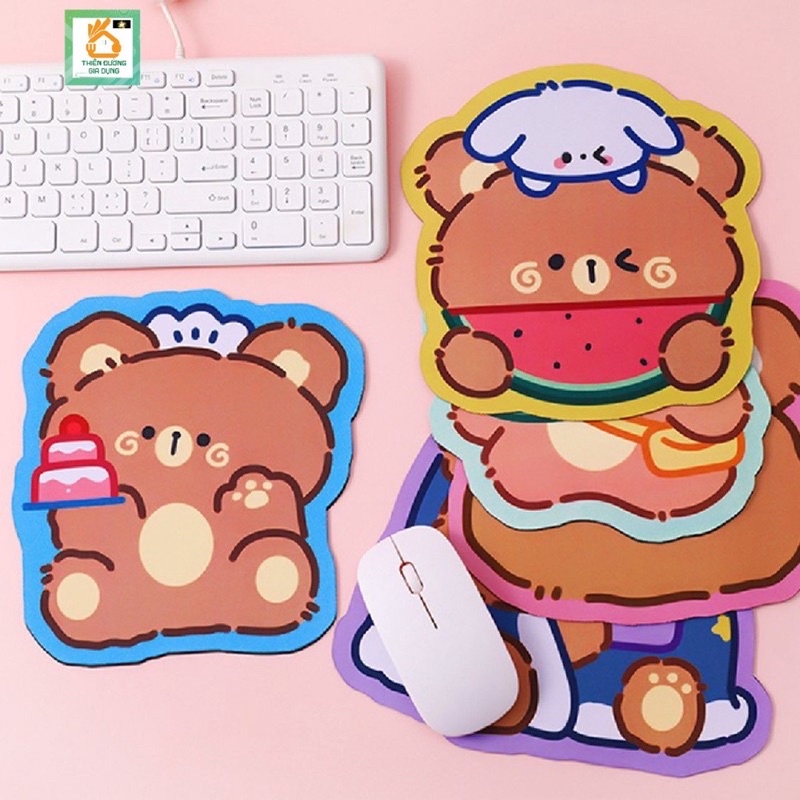 Tấm Lót Chuột Chống Trượt Họa Tiết Hoạt Hình Dễ Thương