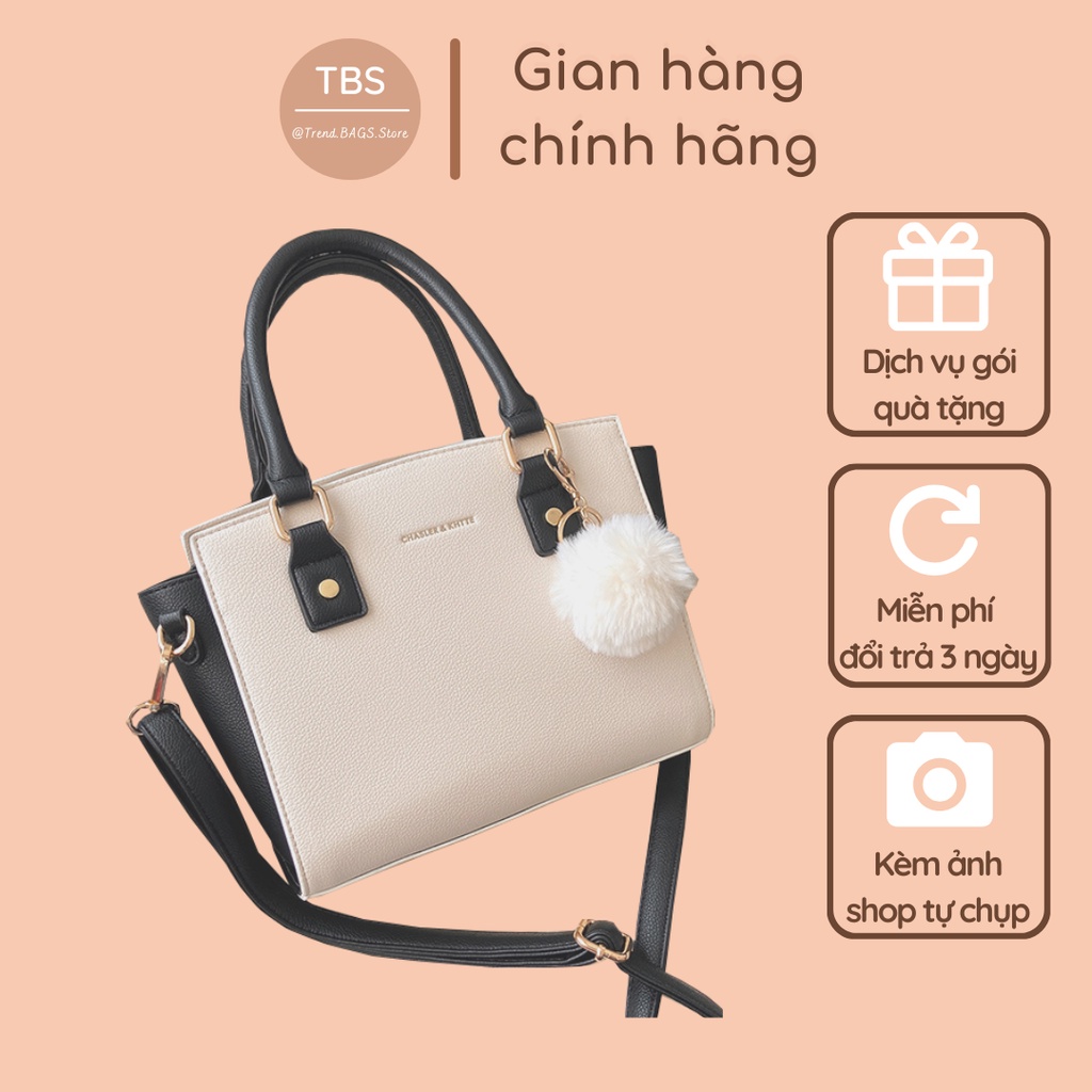 Túi đeo chéo quai cao móc bông - Hàng loại 1 - TB.Store DC410 30x25x20x11 cm