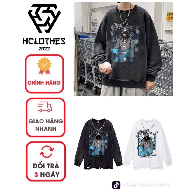 Áo Sweater Loang Unisex In Thần Chết Cực Chất 2022 KING BARREF