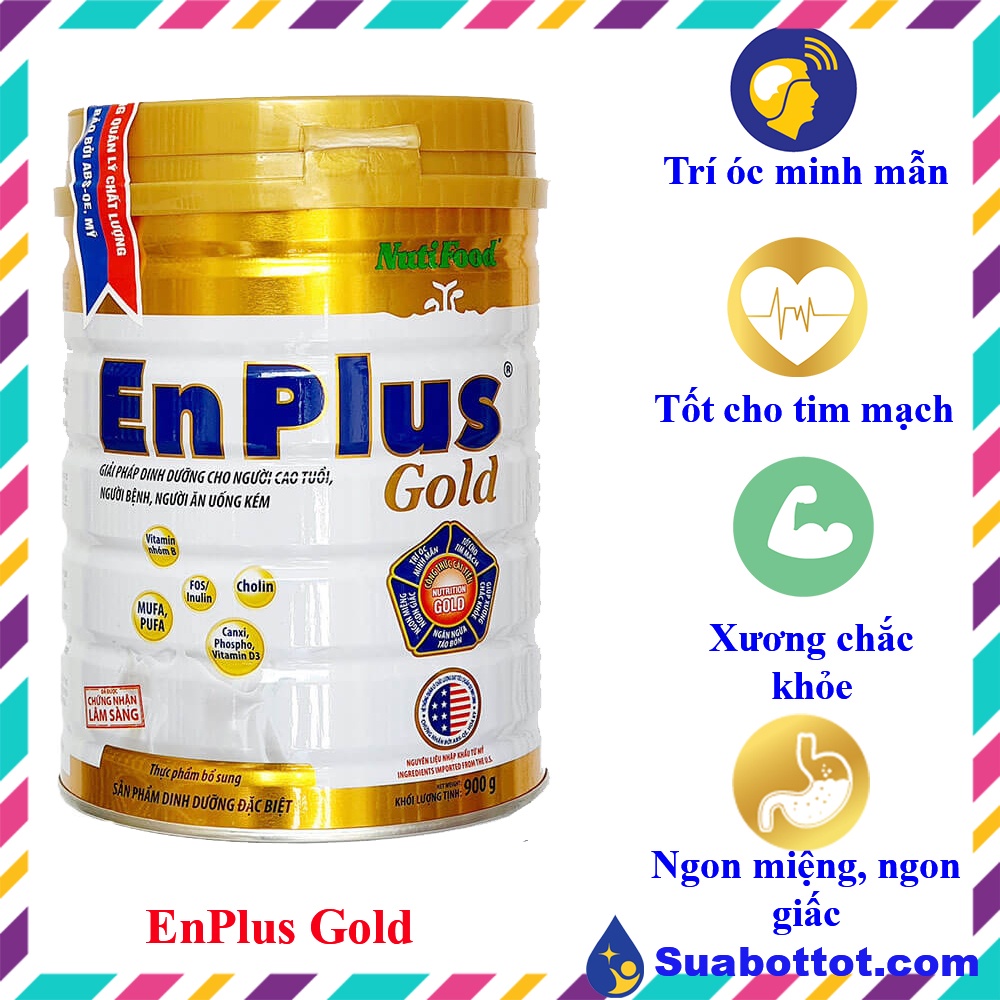 Sữa Nutifood Enplus Gold 900g cho người cao tuổi, người ốm, người bệnh