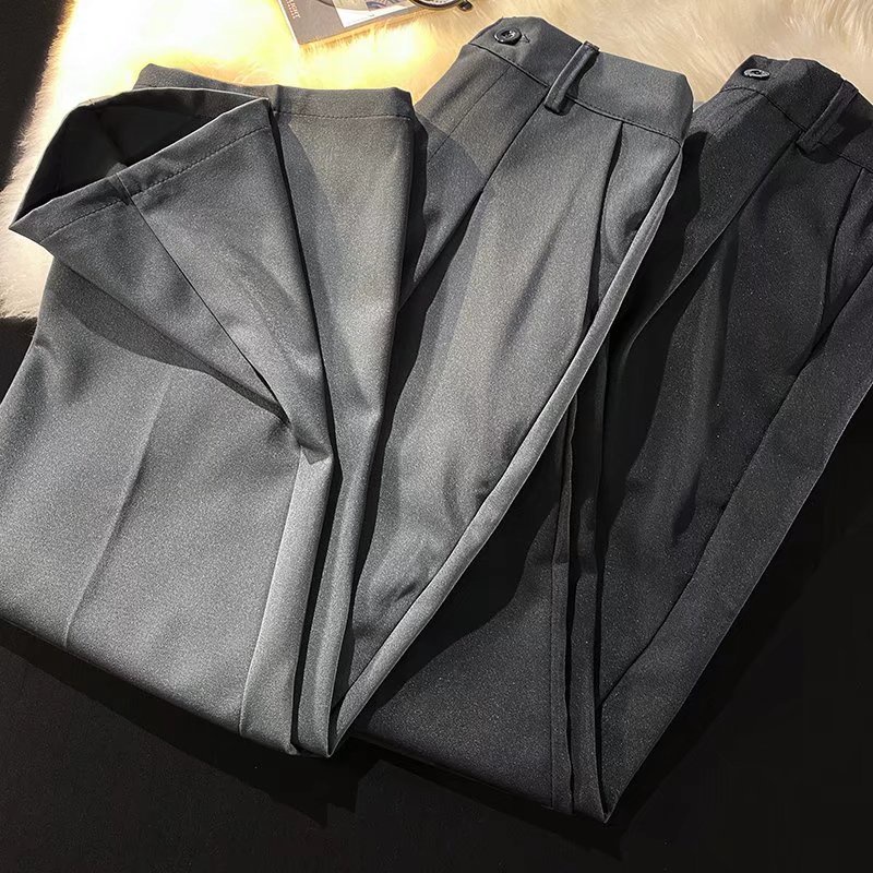 Quần Dài Màu Trơn Thời Trang Xu Hướng Hàn Quốc