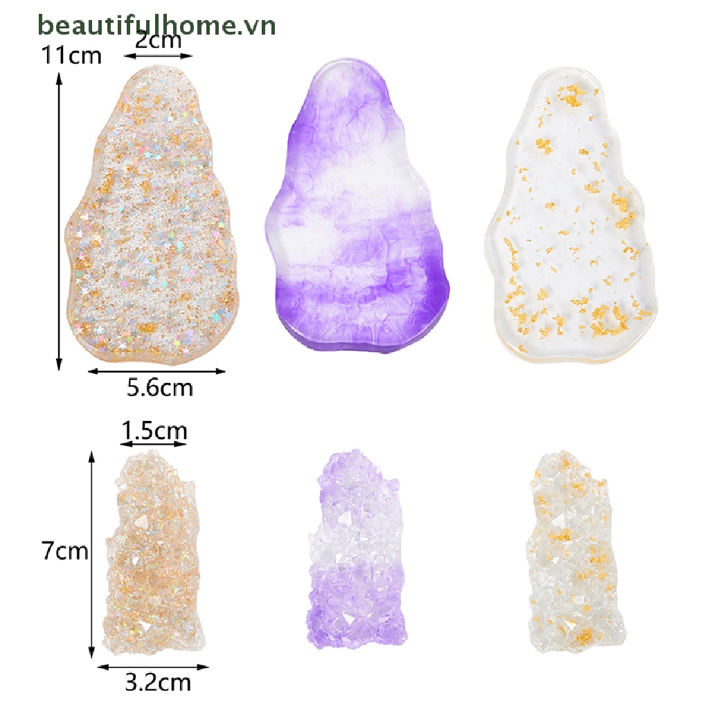 Giá Đỡ Bút / Bảng Màu Sơn Móng Tay Nghệ Thuật Bằng Nhựa Resin DIY Tiện Lợi