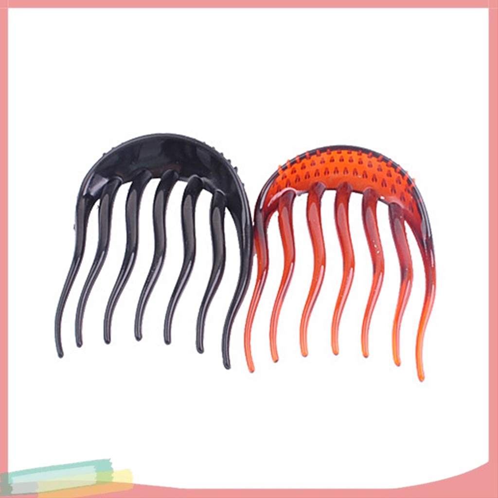 Lược Kẹp Tóc 2 Màu Tạo Kiểu Gợn Sóng Thời Trang Cho Nữ