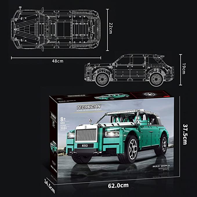 Đồ Chơi Mô Hình 3D Lắp Ráp 18K Super Siêu Xe Rolls Royce Cullinan K93  1:8