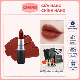 Son MAC Marrakesh Matte Lipstick 646 Đỏ Nâu siêu hot, son MAC chính hãng date mới nhất