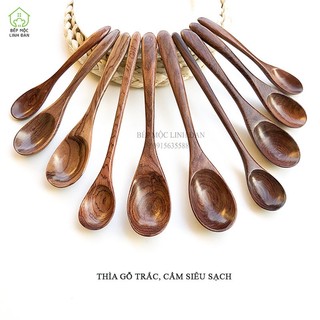 Thìa gỗ Trắc/Cẩm Lai tự nhiên không hóa chất - An toàn cho sức khỏe