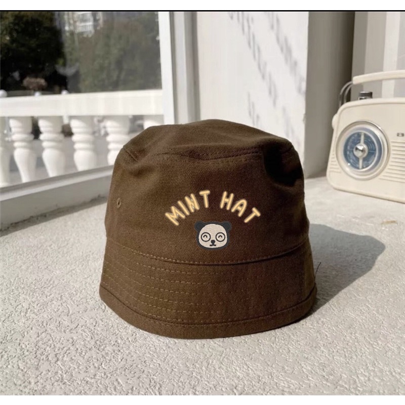 Mũ Nón Bucket Cho Bé Chống Nắng Thêu Tên 0-18y TEDDYBEAR Mũ Tai Bèo Trẻ Em Thêu Tên Thêu Hình