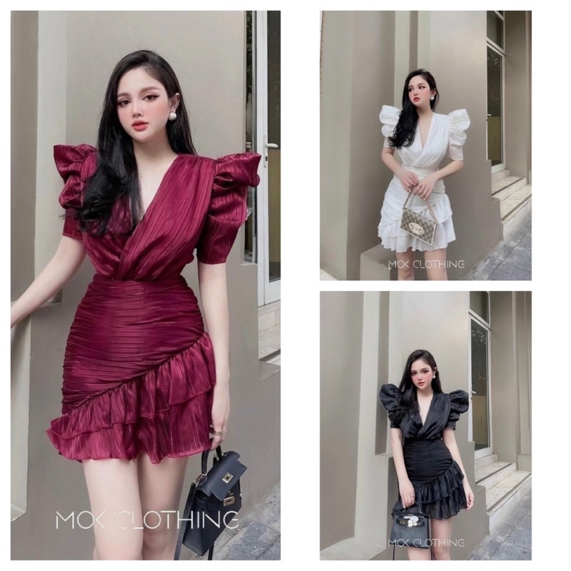 GIẢM-25K-ĐẦM BODY TKCC TAY PHỒNG CÁNH TIÊN ĐUÔI CÁ CHẤT LỤA XƯỚC BAO ĐẸP♥️