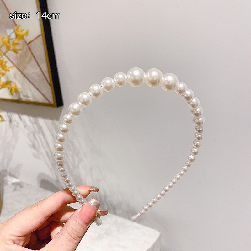 Băng Đô Cài Tóc Đính Ngọc Trai Dễ Thương Cho Nữ