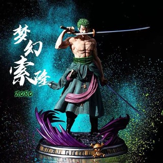 Mô hình đồ chơi - mô hình zoro cao 36cm + 2 đầu thay thế - onepiece - hộp carton