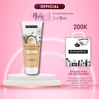 Tẩy da chết cho mặt Freeman làm sạch và giữ ẩm da Face Scrub 175ml