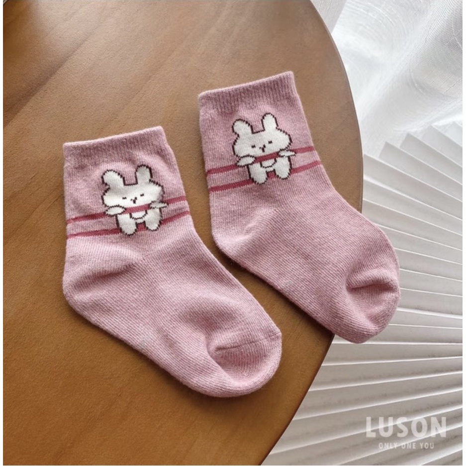 Tất cho bé gái,sét 5 đôi vớ bé gái bộ hình gấu siêu xinh mềm mại cho bé từ 2-12 tuổi