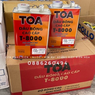 Dầu bóng cao cấp toa t-8000 lon 850ml