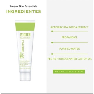 Kem dưỡng ẩm cho da dầu mụn neem skin essentials mee natural 50ml