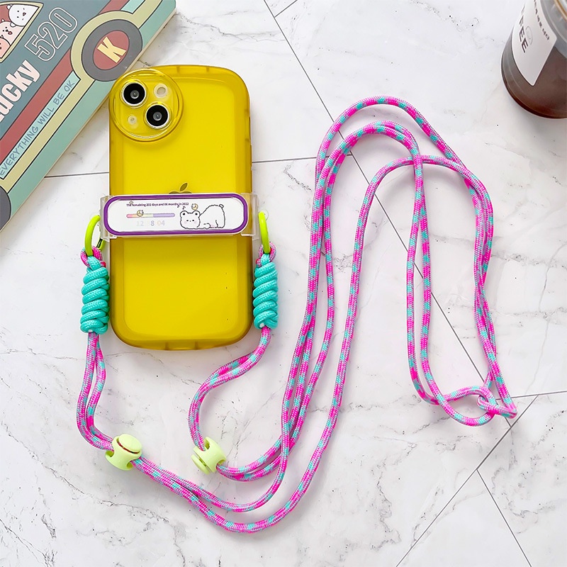 Dây Đeo Điện Thoại Qipin Hoạt Hình Dễ Thương Chống Thất Lạc Kèm Kẹp Có Thể Tháo Rời Tiện Dụng