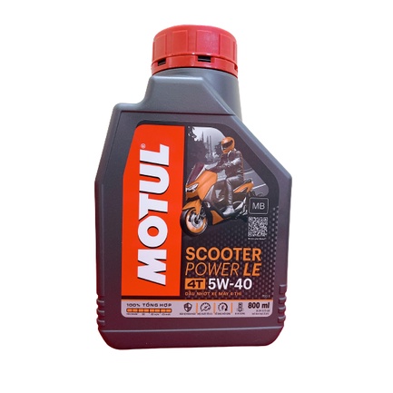 Nhớt Motul nhớt tay ga  Scooter Motul POWER LE 5w40 800ml kèm nhớt lao motul scooter gear 80w90