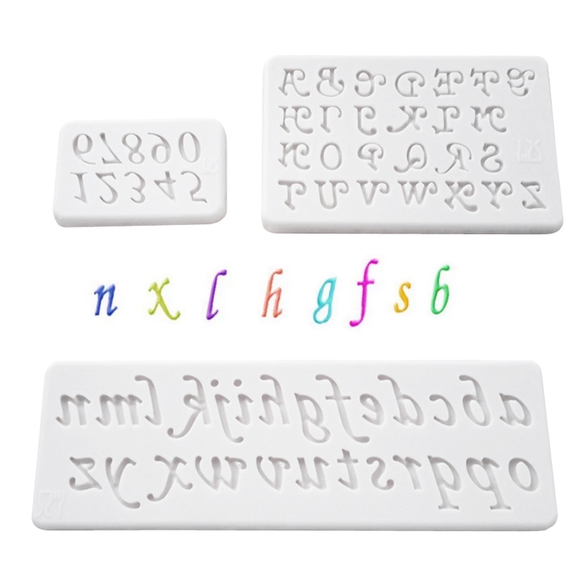 Khuôn Silicone Làm Bánh Hình Chữ Cái & Chữ Số