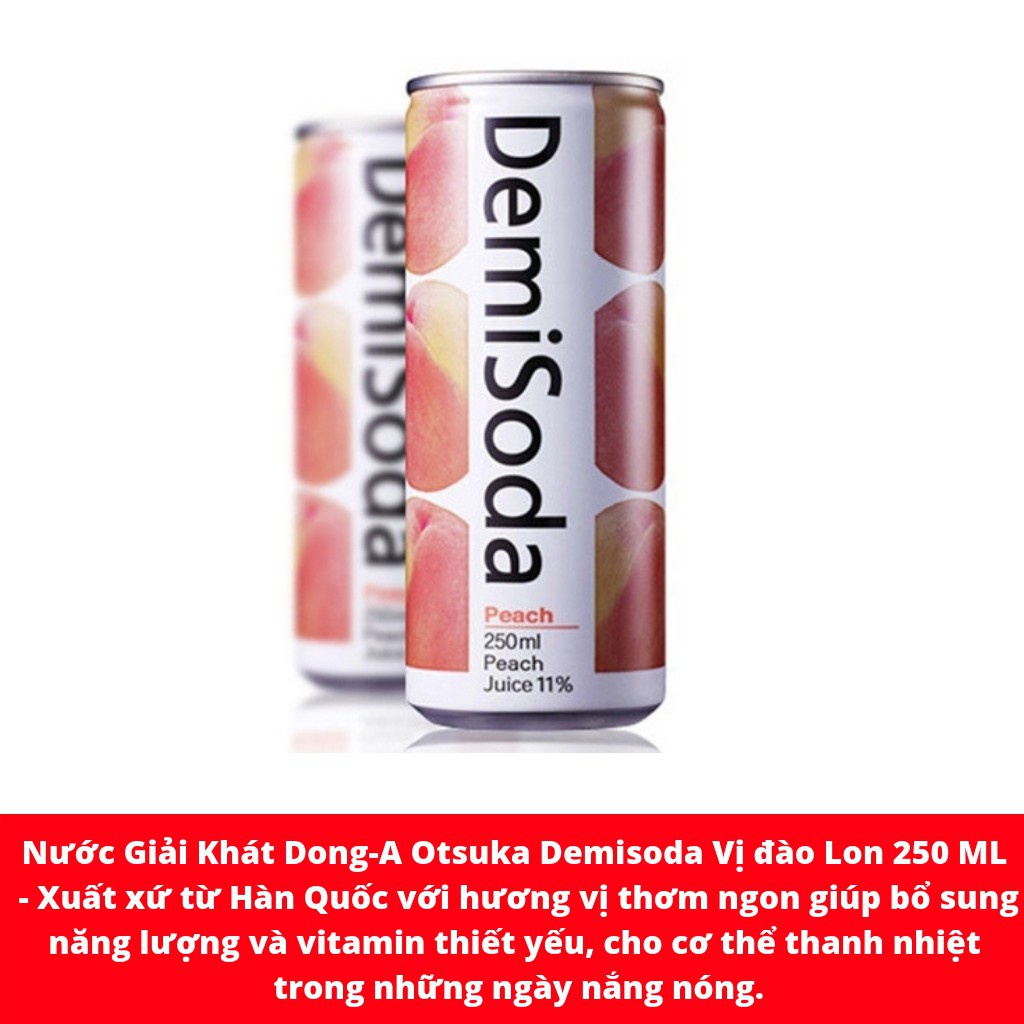 Nước demisoda vị đào Hàn Quốc 250ML