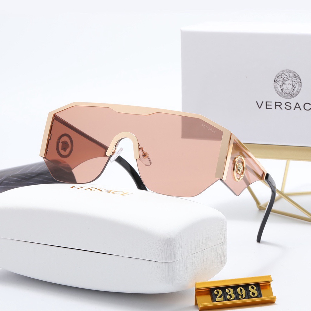Kính Mát Versace Tròng Vuông Oversize Chống Tia uv400 Thời Trang Cho Nam Và Nữ