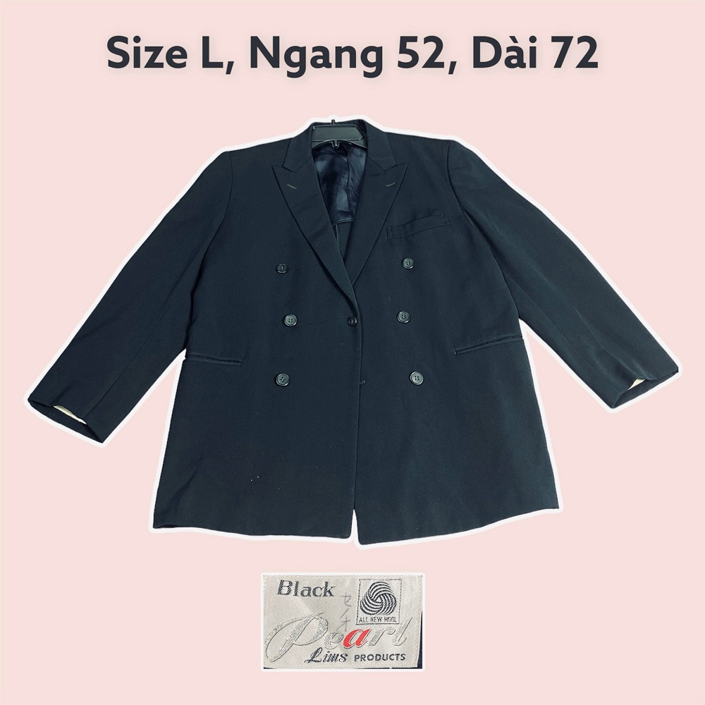 Áo Blazer (Vest) Vintage oversize hàng 2hand tuyển nhật hàn, loại 1 | BigBuy360 - bigbuy360.vn