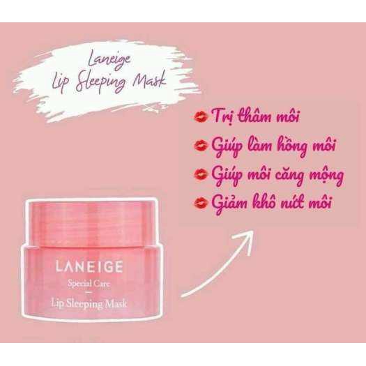 Kem ủ Môi Laneige Lip Sleeping Mask Mini 3gram, kem ủ môi, dưỡng ẩm