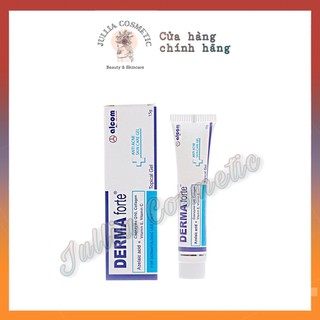 Derma forte gel 15g - giảm mụn trứng cá, mờ thâm, mờ sẹo, dưỡng da - chính hãng