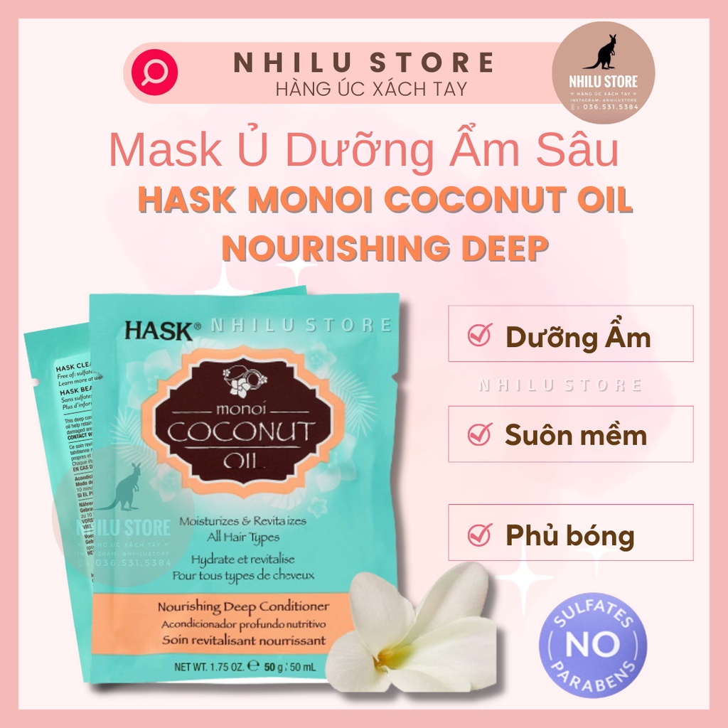 Mặt nạ dành riêng cho tóc Hask Coconut