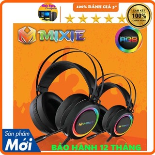Tai nghe Chụp Tai MIXIE H71 Gaming Có Mic Chống Ồn Led Đẹp Dùng cho Máy tính/ PC/ Laptop