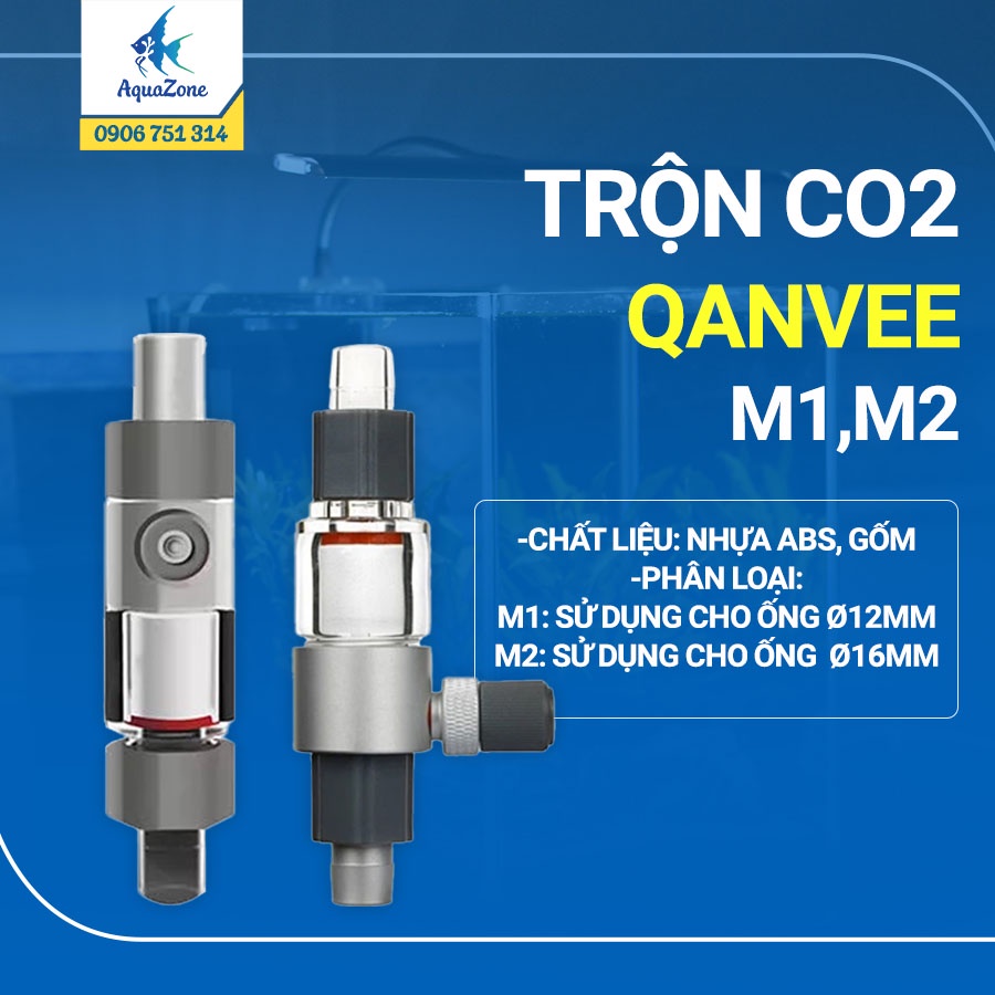 Trộn CO2 Qanvee M1 M2 siêu mịn, dễ sử dụng