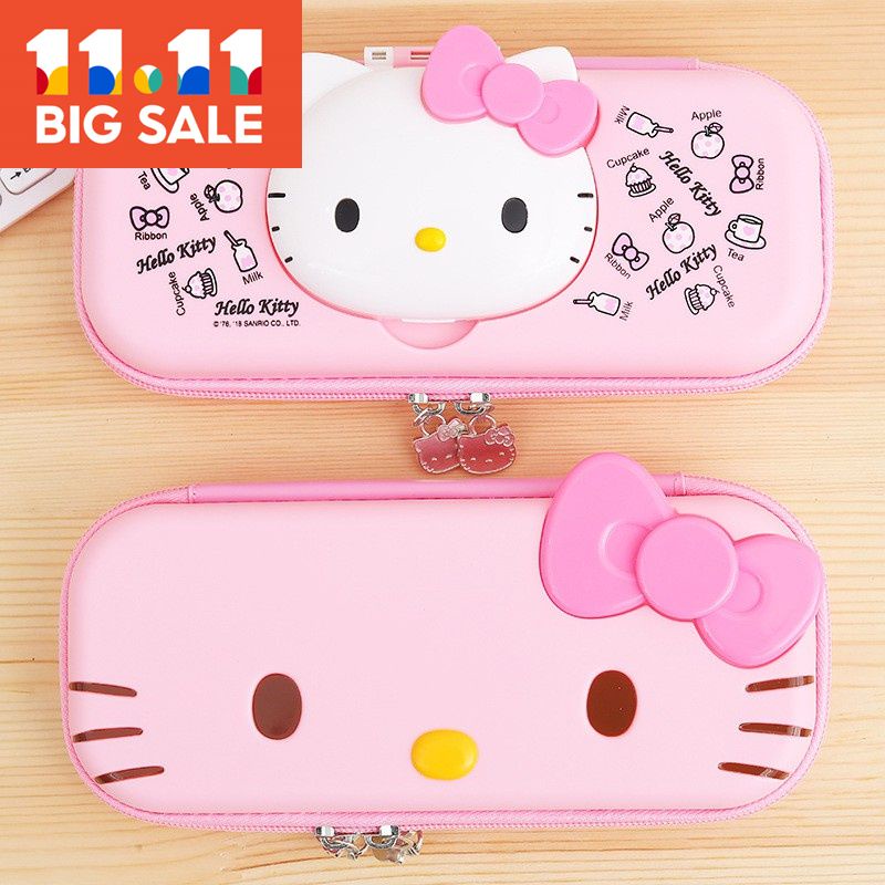 HELLO KITTY Hello Kitty pencil case for female primary school students pencil case for girls