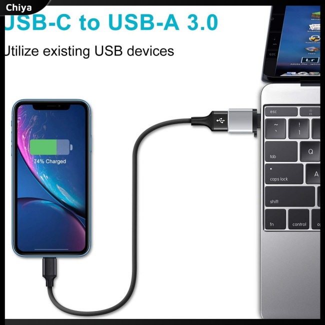 Cáp Otg Chuyển Đổi Type c Sang Usb 3.0 Cho Macbook Pro / Samsung / Xiaomi / Huawei