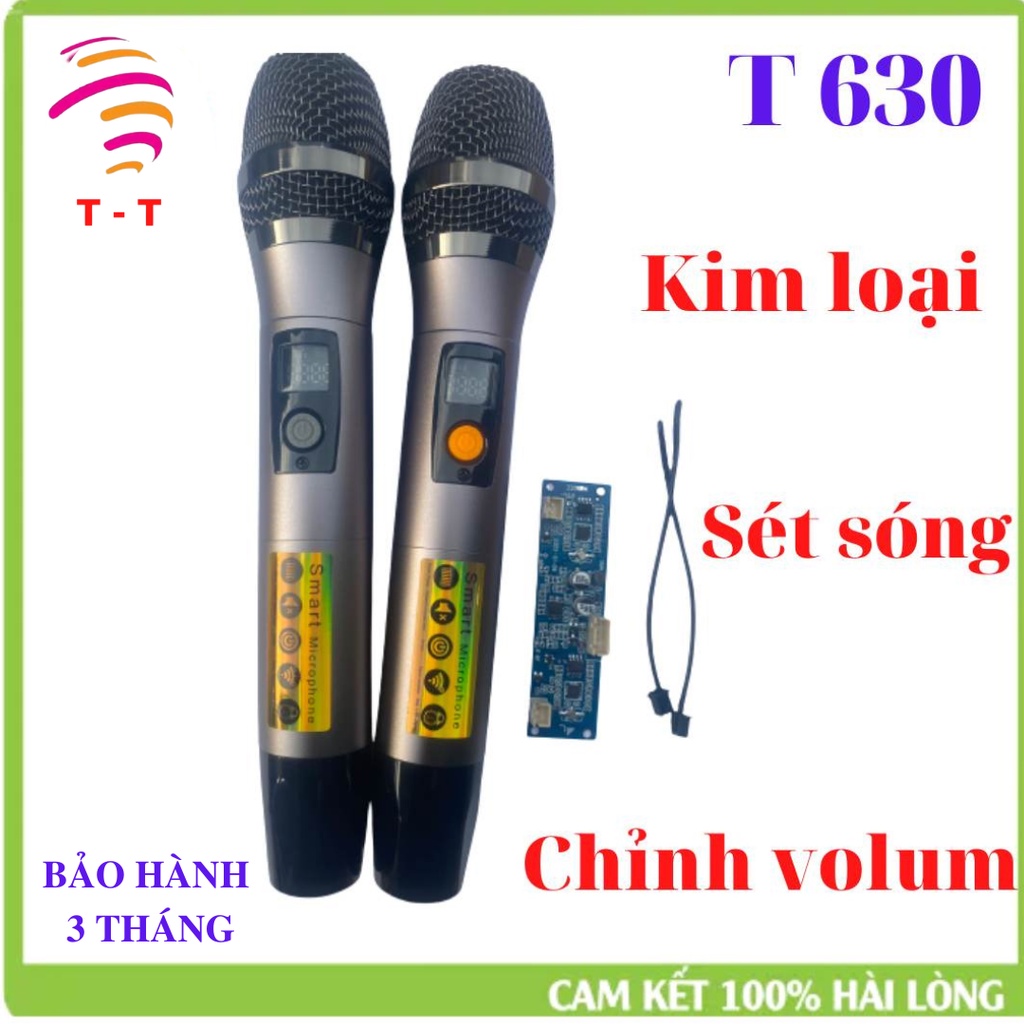 MIRO KHÔNG DÂY T630 KIM LOẠI SÉT SÓNG CHỈNH VOLUM - SIÊU LINH KIỆN T - T