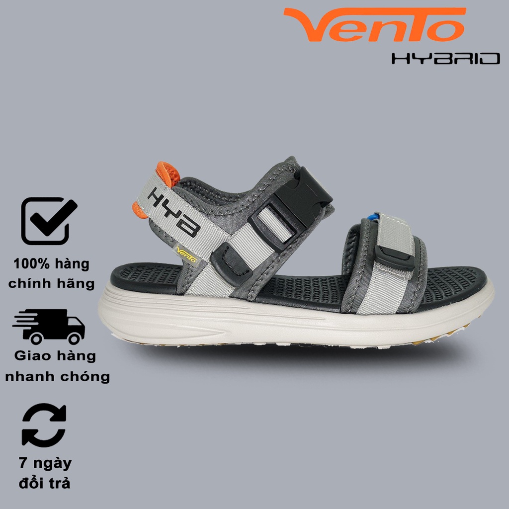 Sandal Nam Nữ Size 35-45 | Giày Sandal Vento Nam Nữ Có Size Lớn - NB38 Xám