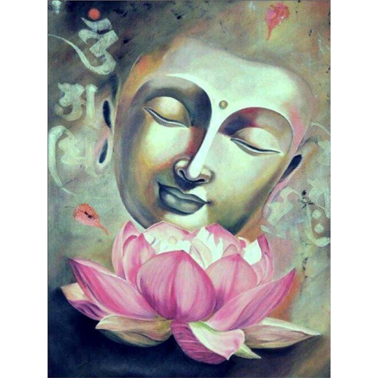 Bộ Tranh Thêu Chữ Thập 11CT DMC DIY Hình Phật Giáo Dùng Để Trang Trí Nhà