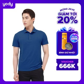 Áo Polo YODY Nam có cổ, Áo Thun Phông tay ngắn thoải mái thời trang cao cấp APM5421