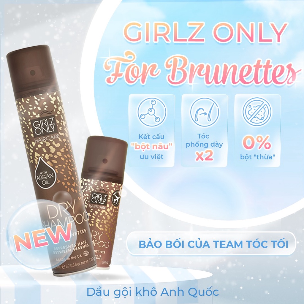 Dầu gội khô Girlz Only 200ml