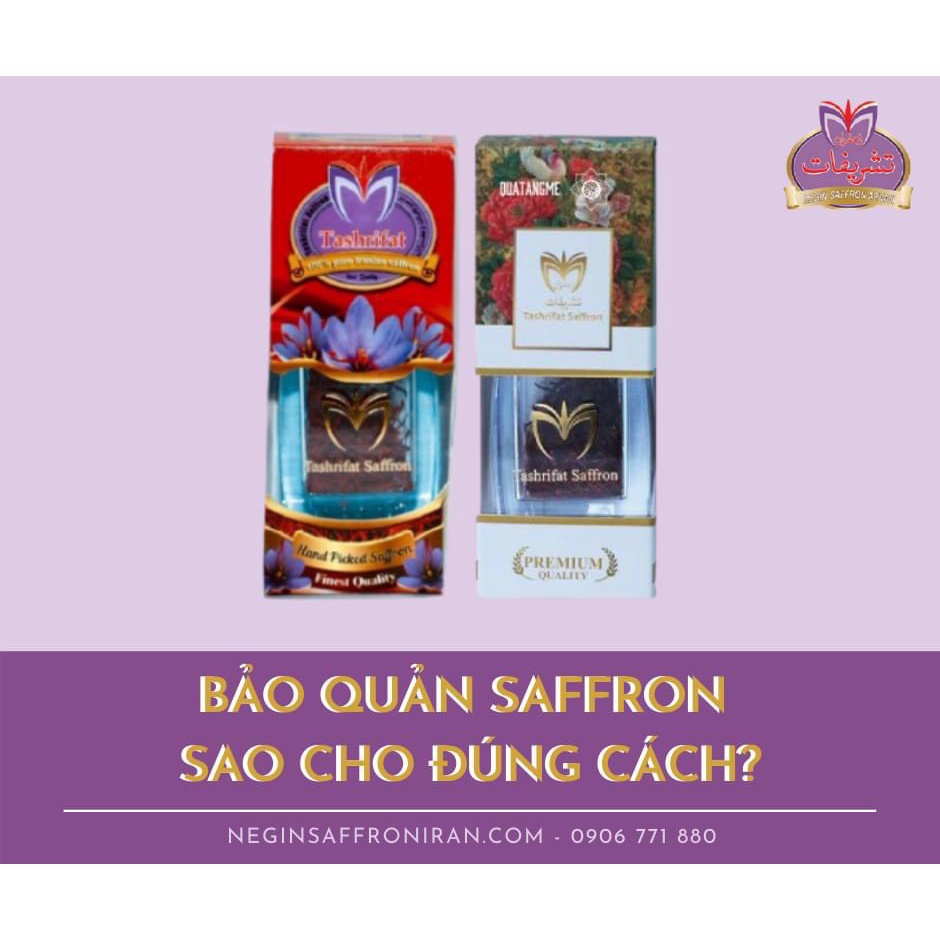 Nhụy hoa nghệ tây Healthy care tashrifat negin saffron hỗ trợ làm đẹp và sức khỏe 1/3g quatangme