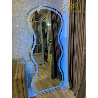 80x180cm Gương soi sóng biển AAArealhome SB Gương sóng biển Gương lượn sóng Gương soi treo tường Gương toàn thân