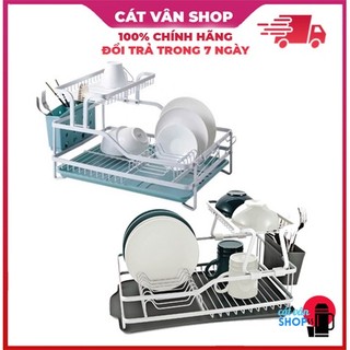 Kệ úp chén dĩa 2 tầng Lock&Lock chất liệu nhôm nhẹ chắc chắn LDR204 LDR205 LDR206 LDR207