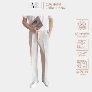 Quần Âu Nam Baggy Ống Rộng Chất Liệu Vải Cao Cấp Phong Cách Hiện Đại