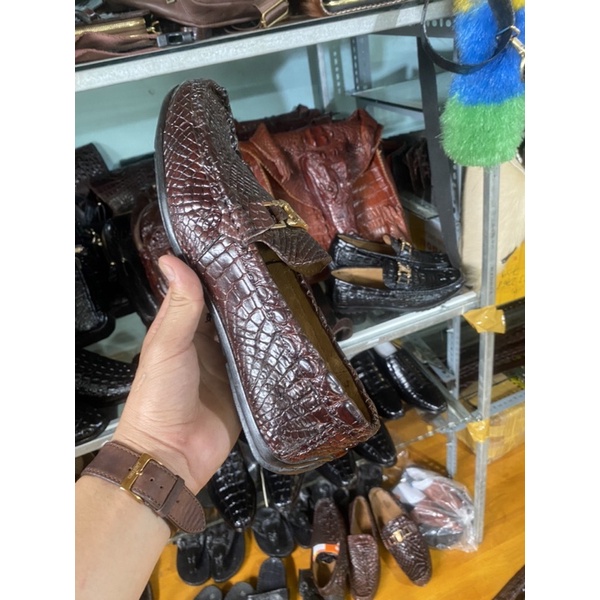 Giày Da cá sấu- Giày mọi Nam
