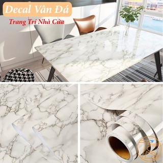 Giấy Dán Tường Vân Đá Trang Trí Cho Nhà Bếp, Nhà Tắm Kích Thước Khổ 3mx60cm