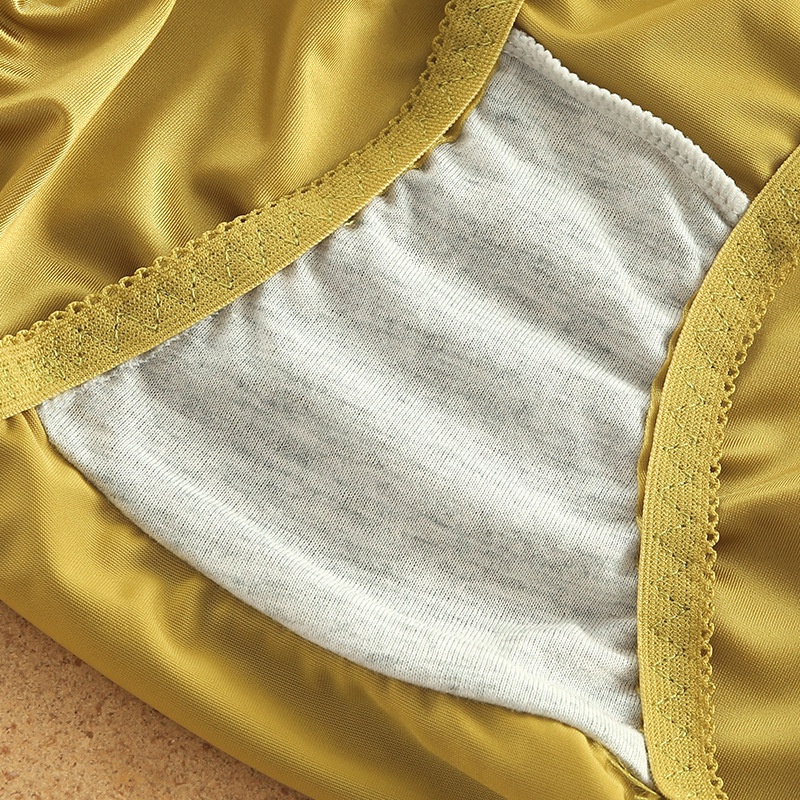 Quần lót lụa LEVAO mềm mại họa tiết hoa quyến rũ thời trang cho nữ