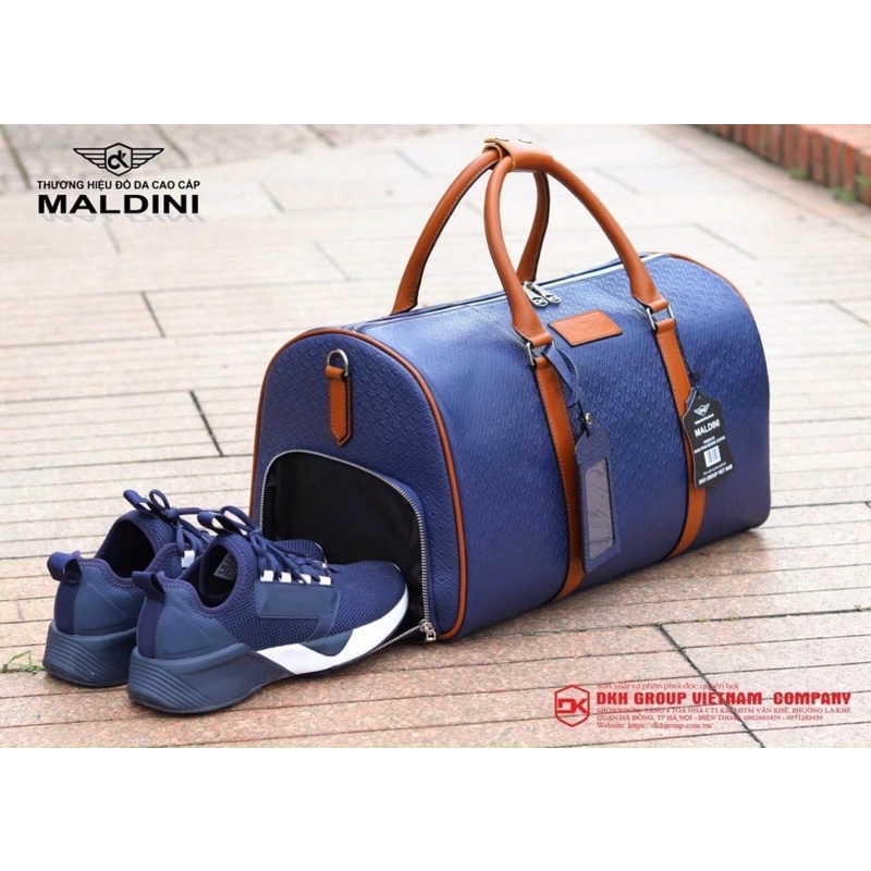 Túi đựng quần áo và giày golf bag MALDINI cao cấp da bò nhập khẩu từ Italia TD022