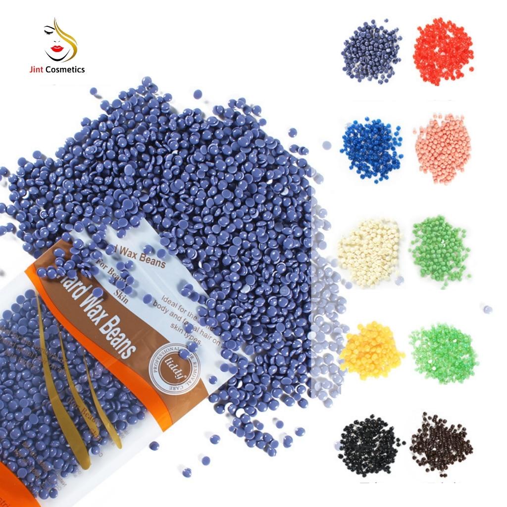 Sáp wax lông nóng Hard Wax Bean hạt đậu 100g tặng kèm que - sáp triệt lông jint