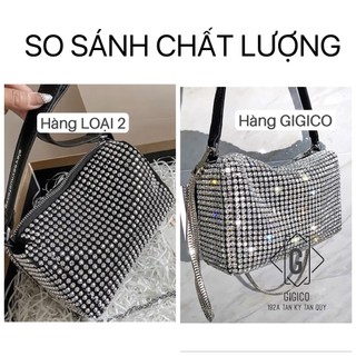 Túi xách đính đá sáng bling bling