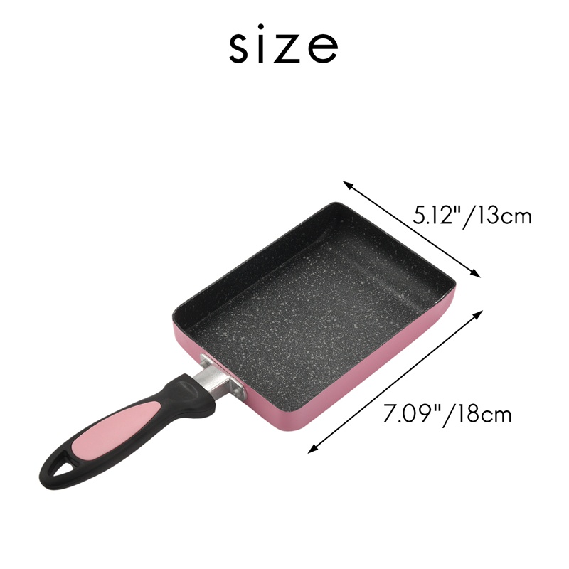 Chảo Chiên Trứng tamagoyaki Hình Vuông Phủ Lớp Phủ Chống Dính