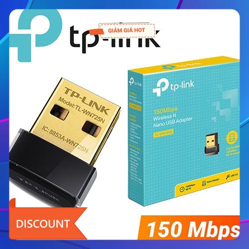 USB thu wifi TP-Link TL-WN725N nano 150Mbps (Chính Hãng)