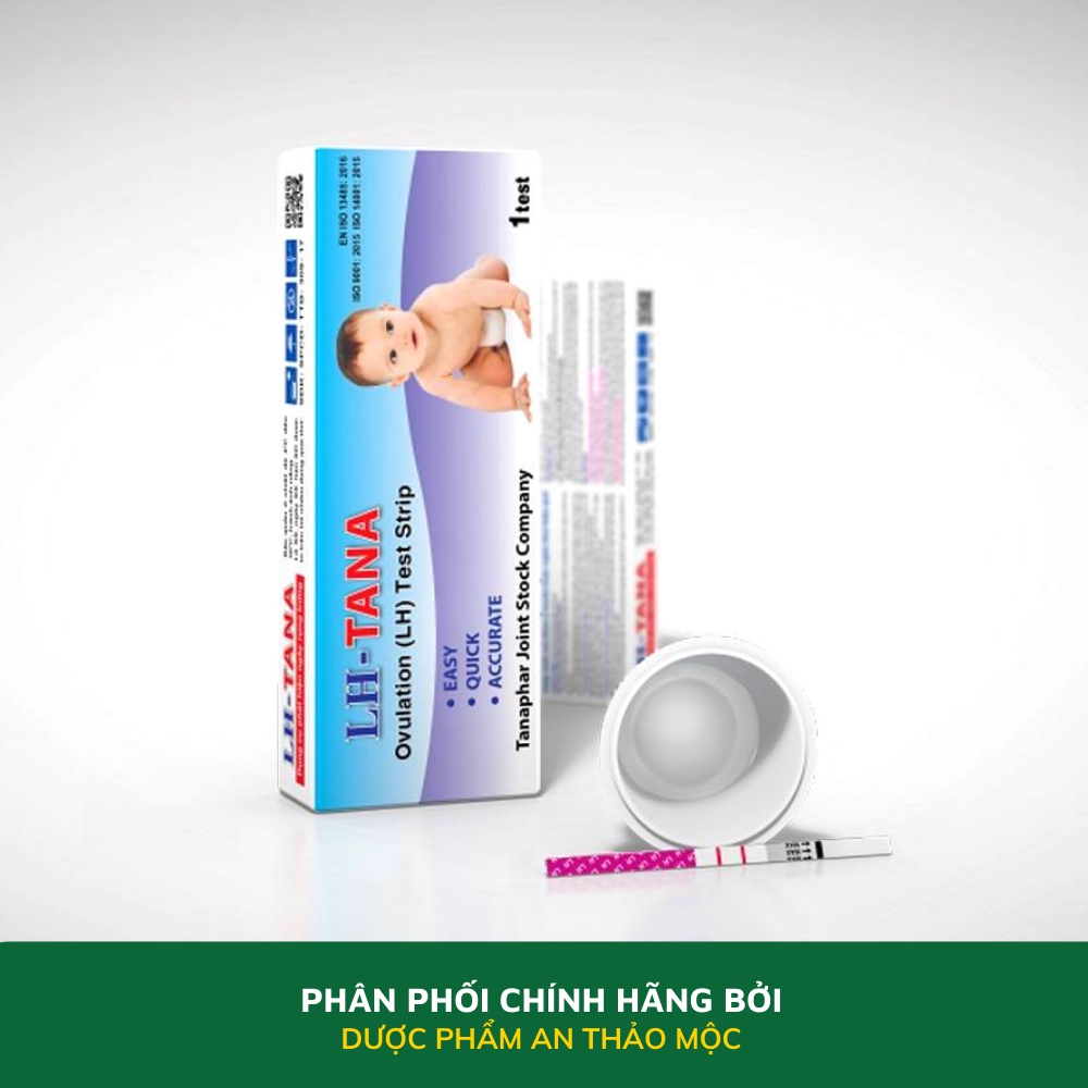 Dụng cụ phát hiện ngày rụng trứng Tanaphar Lh- tana cho kết quả trong 5 phút nhanh chóng tiện lợi chính xác hộp 1 que