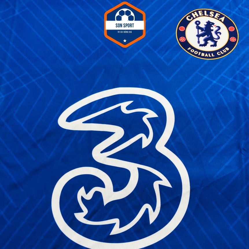 Bộ Quần Áo Bóng Đá Thun Thái CLB Chelsea Xanh